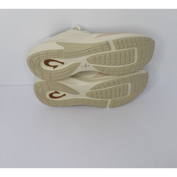 OluKai KAHOLO Slip On Shoes Womens Size 9.5 Beige Canvas Loafers Boat Shoes NWOB - Picture 7 of 12